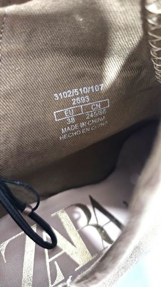 Botines ZARA ante beige