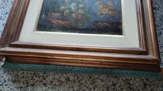 Quadro con uva olio su tela