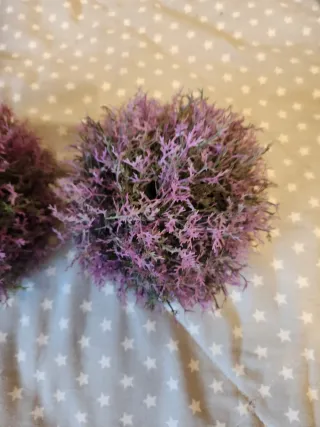 2 Plantas Artificiales Moradas