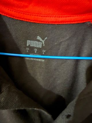 Polo Puma AC Milan Negro/Rojo Talla L