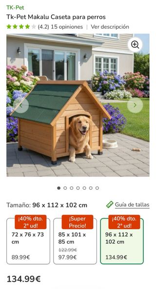 Caseta para perro Tk-Pet Makalu sin estrenar