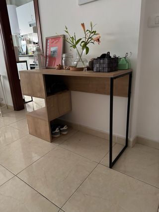 Escritorio moderno madera y metal