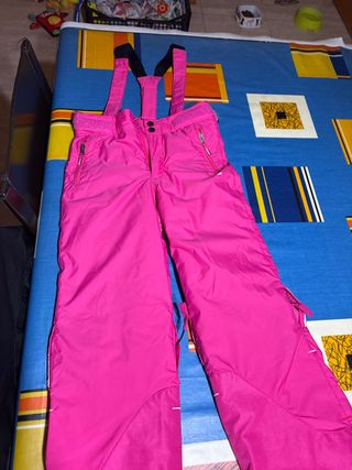 Mono de esquí para niña rosa