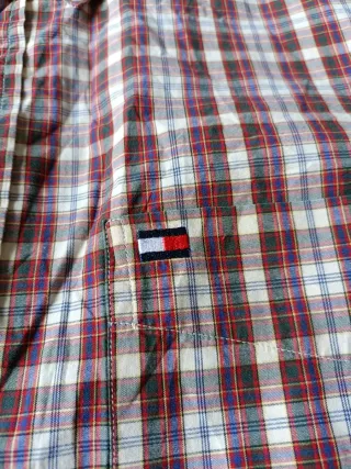 Camisa Tommy Hilfiger Manga Larga Roja