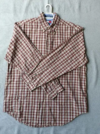Camisa Tommy Hilfiger Manga Larga Roja