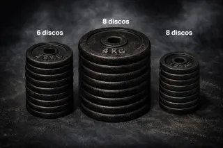 4 Discos de pesas (4kg.)