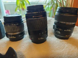 Cámara Canon EOS 750D + objetivos