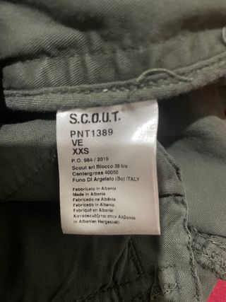 Pantaloni cargo color verdone - Scout - XXS