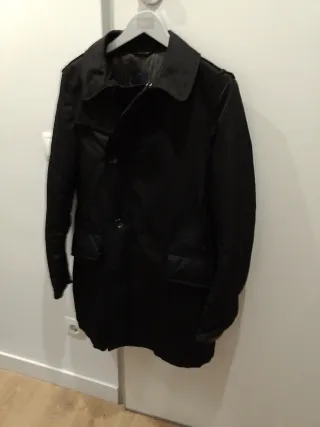 Gabardina Zara Hombre Talla S Negra