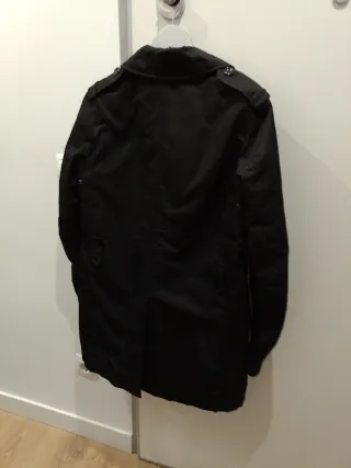 Gabardina Zara Hombre Talla S Negra