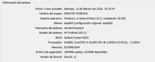 Hp Probook 650 G1 Core I5 2,4GHz + 8GB + 240GB SSD