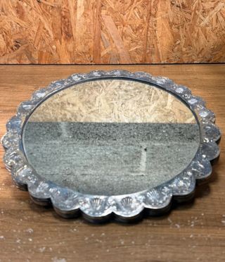 Espejo antiguo plata Muy repujado Plata 900/000