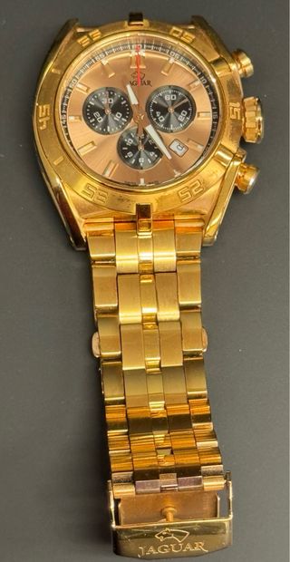 Reloj Jaguar Dorado Cronógrafo