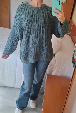 Jersey Pull & Bear verde talla S