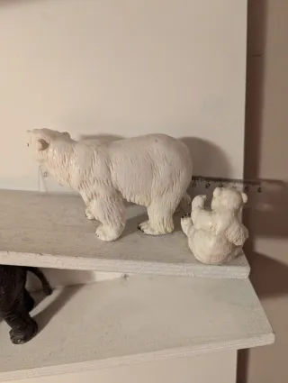 Lote 3 figuras oso polar Schleich