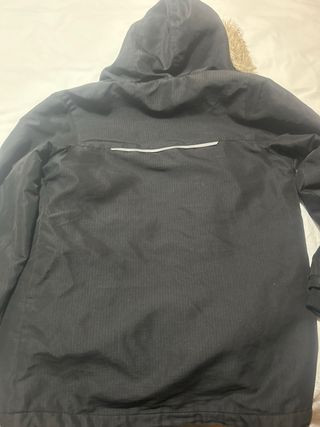 Chaqueta niño 9/10 años negra con capucha