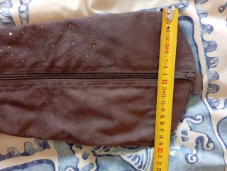 Botas altas marrones con brillantes talla 40