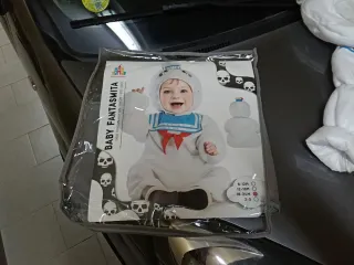 Disfraz Fantasma Cazafantasmas 18/24m Solo un uso!