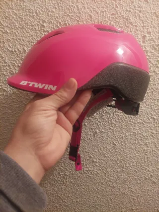 Casco B'TWIN rosa para ciclismo