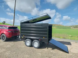 Remolque caja cerrada doble eje con freno