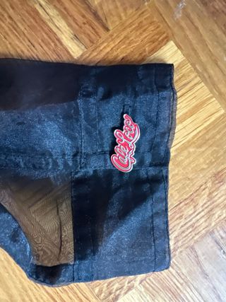 Camisa transparente de mall en negro