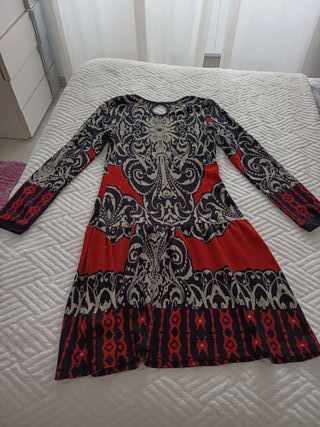 Vestido estampado mujer