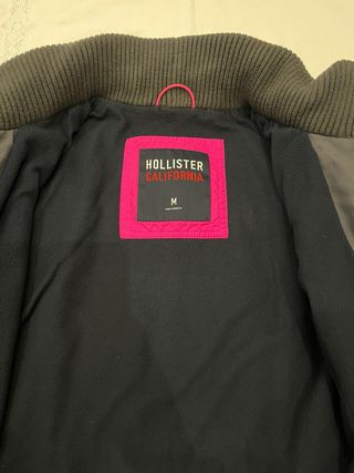 Chaqueta Hollister Gris Mujer