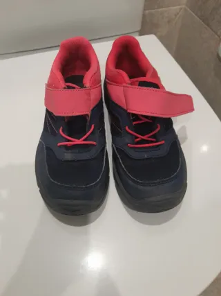 Botas trekking niña azul y rosa talla 33