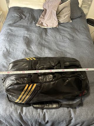 Bolsa de viaje Adidas Grande Negra y Dorada