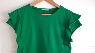 Blusa Zara Trafaluc verde - Talla S