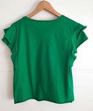 Blusa Zara Trafaluc verde - Talla S