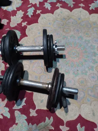 Mancuernas ajustables para gimnasio