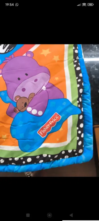 Mantita de juego para bebés con animales