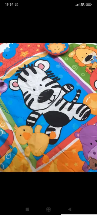 Mantita de juego para bebés con animales