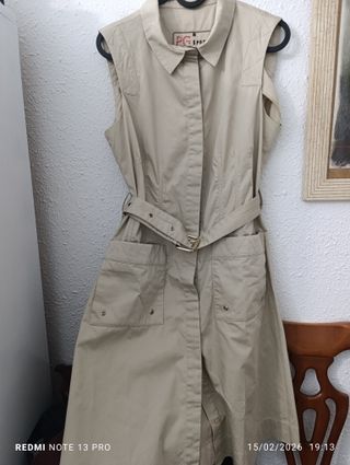 Vestido Purificación García Beige