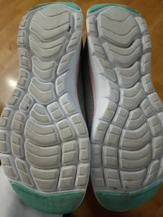 Zapatillas Skechers Flex-Lite Gris y Rosa