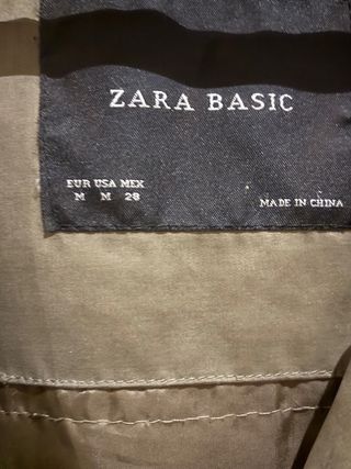 Parka verde Zara