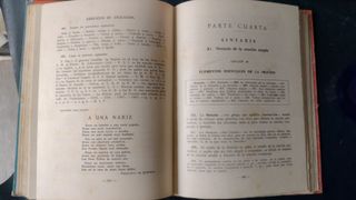 Libro antiguo Gramática Española Tercer Grado