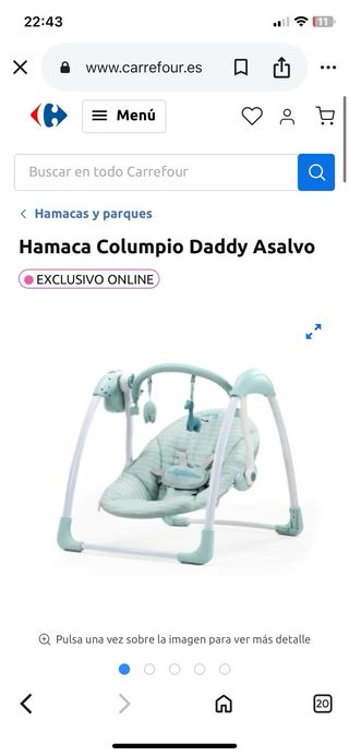 Hamaca Columpio musical DADDY a estrenar