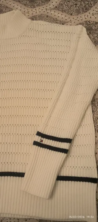 Jersey Tommy Hilfiger Blanco-Beige Talla XL