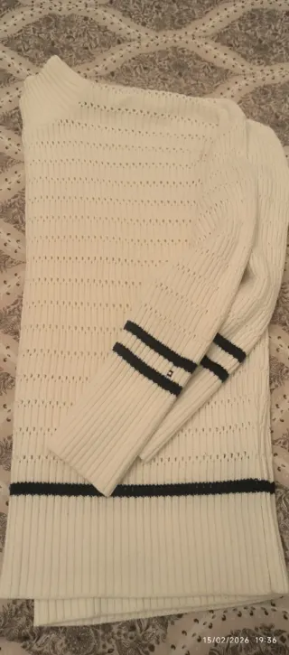 Jersey Tommy Hilfiger Blanco-Beige Talla XL