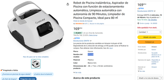 Robot Limpiafondos Gosvor X1S Inalámbrico