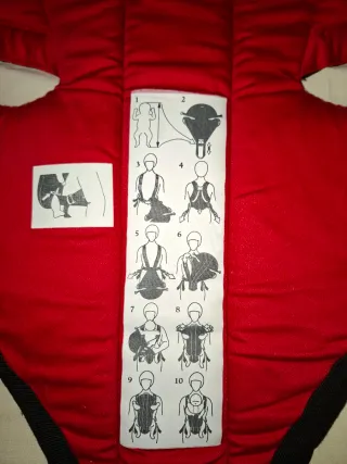 Mochila Portabebés Babybjörn Negra/Roja