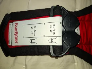 Mochila Portabebés Babybjörn Negra/Roja