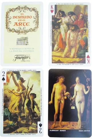 Baraja de cartas El Desnudo en el Arte