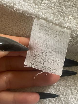 Giacca K-Way Bianca Oversize Tg S Unisex