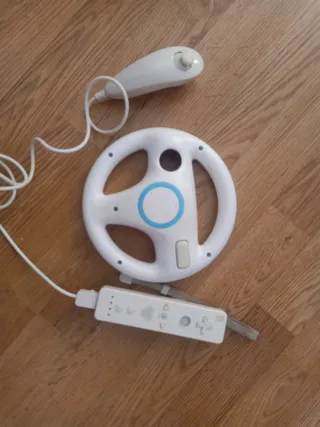 Nintendo Wii Consola + 4 Juegos + Accesorios