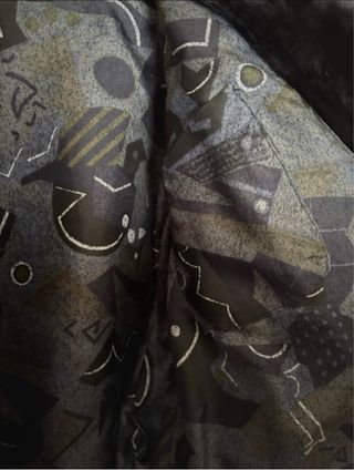 Abrigo Chaquetón Piel y Mouton Negro