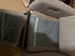 Sillón reclinable beige/marrón