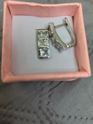 Pendientes plata cierre catalán